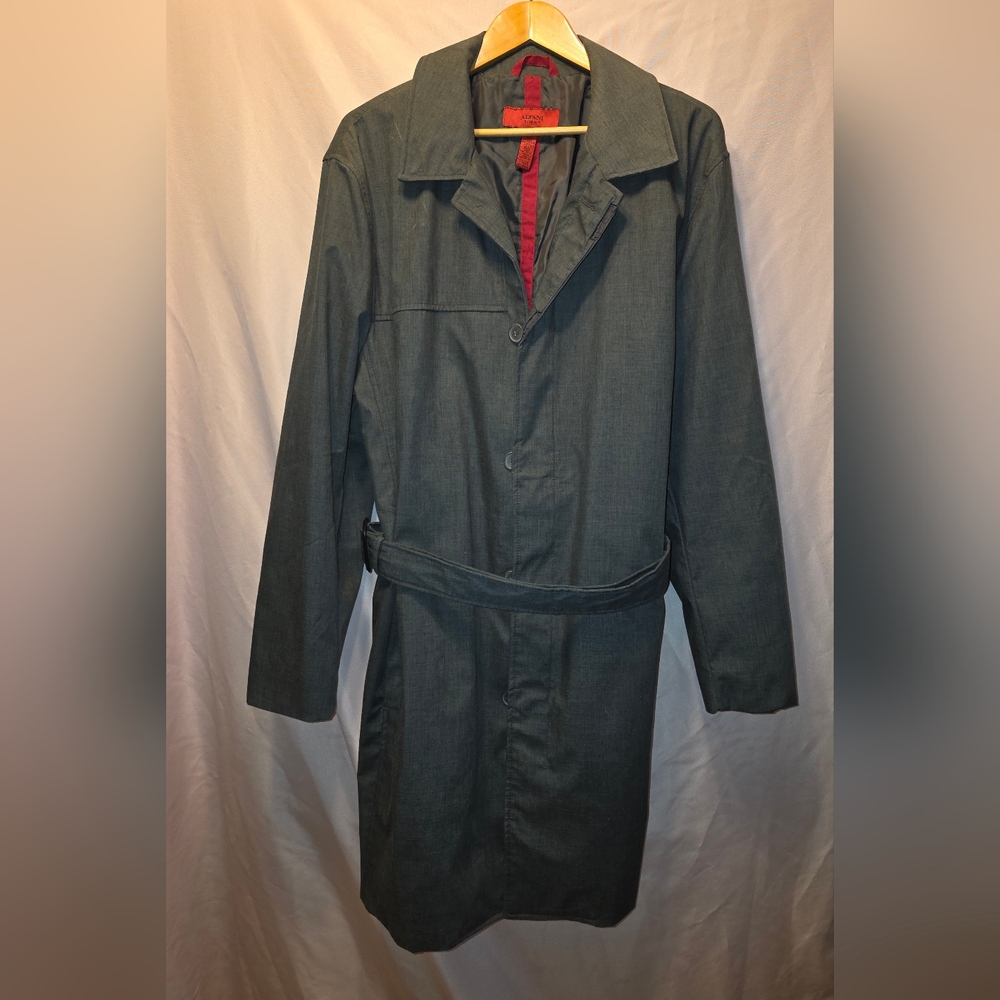 Alfani Slim Fit Jacket Long In Gray Mens XXL (Pat #5)